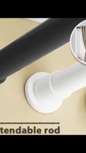 Punch-Free Adjustable escopic Rod Extendable Strong Bearing Retractable Shower Curn Rod Cloth Rod for room
