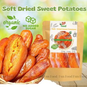 1KG Soft Dried Sweet Potato Snack – Healthy Sugar-Free No Oil 100% Natural Treat