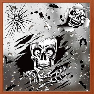 Decal trang trí dán tường HALLOWEEN COMBO - Hít tĩnh điện- Quỷ ám kinh dị (17)