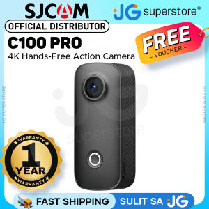 SJCAM C100 Pro Wearable Hands-Free Action Camera with 4K 30fps Video 20MP Photos Magnetic Mount 5GHz Wi-Fi 730mAh Battery Waterproof up to 30m with Waterproof Case for Vlogging Travel Sports & Daily POV Recording | JG Superstore