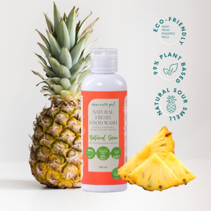 Clean Earth Project Natural Food Wash Natural Sour 100ml | With Eco-Enzyme from Pineapple Peel