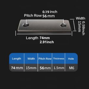 MUSCLEX M6 Đầu nối thanh dẫn điện Phẳng Đồng mạ niken Thanh đồng dẫn điện Thanh dẫn điện pin Pin Lithium Lifepo4