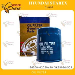 QUEENBEE Hyundai Starex OIL FILTER 26300-42030/40 OK551-14-302 C-H07 C-2866 26300-42030 26300-42040