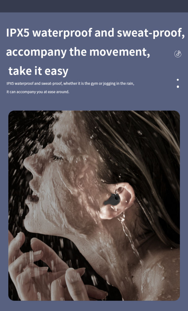 Bluetooth-Kopfhörer, kabellose In-Ear-Kopfhörer, ultradünne Mini-Ohrhörer zum Schlafen, HiFi-Klang, Geräuschunterdrückung_voghion.com