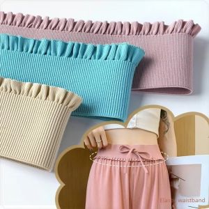 GOUPDO 1 Yard Rộng Dây thun Nhiều màu sắc Co giãn xếp ly Viền bèo nhún Linh hoạt Dây thun Viền thắt lưng Vòng eo váy