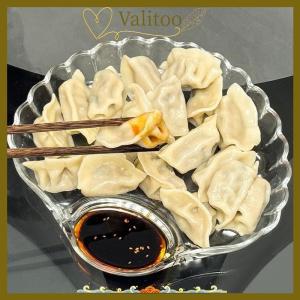 [Valitoo] 1PC DishTransparent Dumpling Plate With Vinegar Discs Vinegar Dishes Sushi Breakfast Dried Fruit Snack Spitting Dish