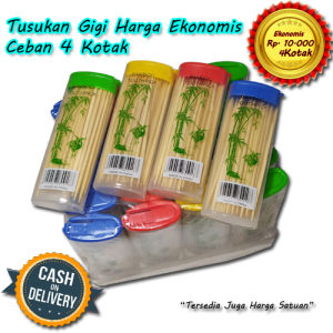 1 Kotak Tusukan Gigi Bambu Serbaguna Harga Ekonomis - Vegasus Store (COD) - Harga Perkotak - Isi +/- 50 Batang
