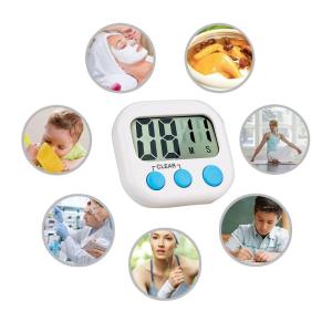 Digital Kitchen Timer with Large LCD Display Count Down Up Clock Loud Alarm Magnetic Sports Alarm Clock Reminder Tools