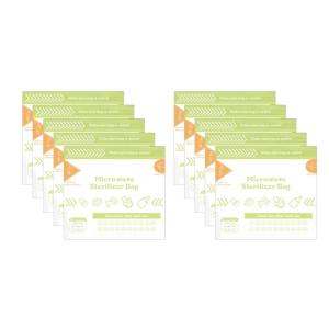 1 Set Disinfection Bag Microwave Oven Heating Bottle Sterilization Pouch Portable Disinfection Organiser Reusable