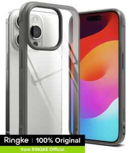 Ringke Fusion Bold Compatible with iPhone 15 Pro Max Case Cover Firm Grip Frame Style Anti-Yellowing Clear Transparent Hard Back Shockproof Bumper