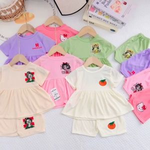 DD1 *HOTSALE 6M-4Y KG BABY GIRL SINGLET SUIT BABY GIRLS CLOTHING SET BAJU KANAK KANAK Shirt bajubudak murah