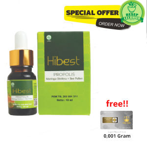 Hibest Propolis Asli Original Mengobati DiabetesKolesterol Hepatitis TBC Paru Paru dan Asma bpom