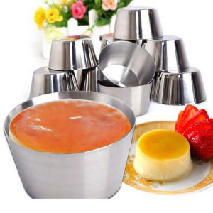 Khuôn Làm Bánh Flan inox dùng được trong lò vi sóngbếp nướng