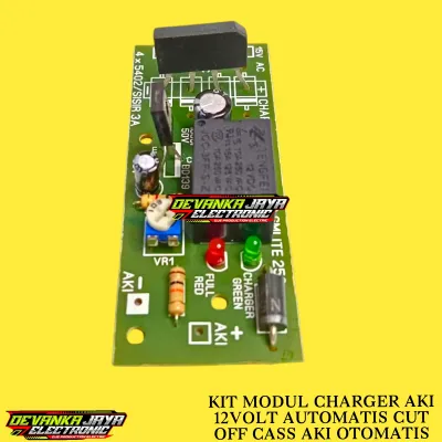 Kit Charger Aki 12v Otomatis Cut Off Cas Aki Otomatis