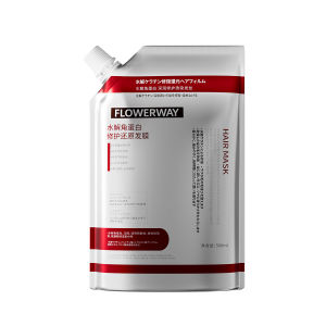 FLOWERWAY Hydrolyzed Keratin Repair and Restoring Hair Mask for Damaged Hair from Dyeing and Perming Repairs Frizz and Smooths Hair
