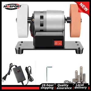 【Free Shipping】 Electric Sharpener Grinder with 2 Wheels for Woodworking Metal Working DIY
