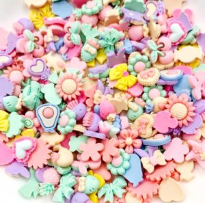 JT Garden C030 เรซิ่นรวมดอกไม้ 3D  (เรซิ่นเปล่า ไม่แถมตัวติด) เรซิ่นดอกไม้ อุปกรณ์ตกแต่ง งาน DIY แต่งเคสโทรศัพท์ งานฝีมืออื่นๆ พร้อมส่งจากไทย  คละแบบ 10 ชิ้น