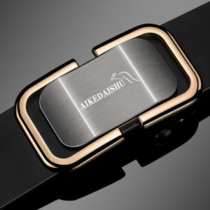 Thắt lưng da doanh nhân  Cieviavn Kiesan CK-90 dây nịt nam da thật rộng 33mm khóa tự động mạ ti tan