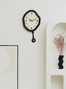 Sacesr Nordic Creative Wall Clocks Mid-century Style Living Room High-end Luxury Wall Clocks Simple Home Décor Reloj De Pared FYWC N7Y3P
