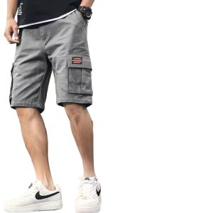 ZITY Loose Hip Hop Style Cargo Shorts - Letter Graphic Print Elastic Waist Knee-Length. Summer Essential for Casual & Street Wear Lovers!
