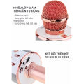 Micro Hát Karaoke Bluetooth Không Dây WS-858, Kèm loa Âm vang Ấm mic hát karaoke cầm tay mini micro hát trên xe hơi mic hát , loa bluetooth mini. 