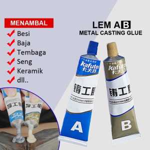 Lem AB Epoxy Kuat Penambal Besi Steel Metal Radiator Anti Bocor Metal