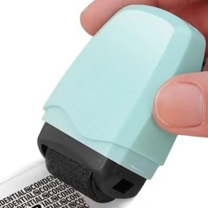 FDGFGG Reusable Identity Protection Roller Stamp Solid Color Plastic Privacy Security Address Eraser Information Data Shielder Manual Confidential Blocker Bills