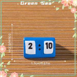 Green sea 5PCS Cute Table Tennis Animal Doll Micro Landscape Ornaments Dollhouse Toy Home Decoration DIY Resin Accessories Kids Play House