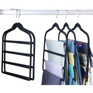 Multilayer Pants Nonslip Coat Rack Magic Silk Scarf