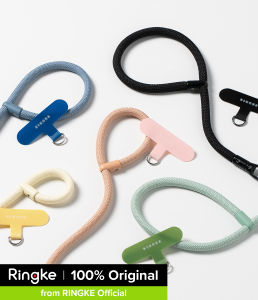 Ringke Holder Link Flow Hand Strap P-Type with Patch Designed for Phone Lanyard Lightweight Adjustable Wrist Strap Universal Detachable Cell Phone Wrist Bracelet Lanyard for Most Smartphone Cases