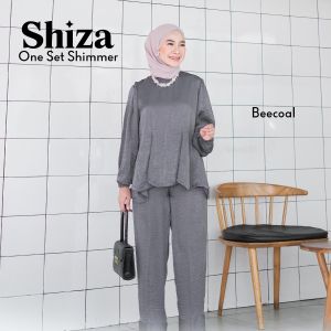 Shiza Oneset Shimmer / Santorini / Silk / Set / Hijab / Viral