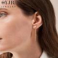 OYJR Anting Telinga Panjang Titanium Asli Ori Subang Anti Karat Perempuan Korean Earrings for Women. 