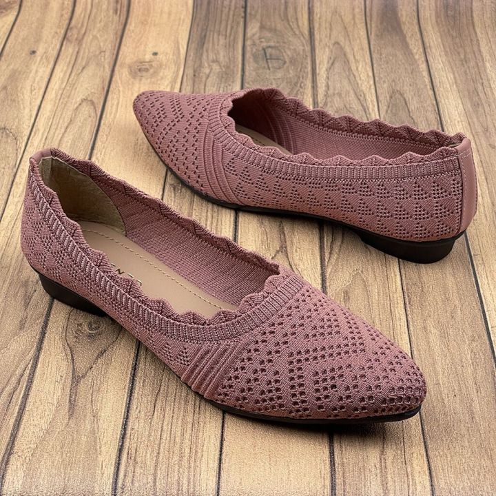 SEPATU BALET WANITA TERBARU MODEL RAJUT IMPORT SPATU CEWEK DEWASA BALLERINA FLAT SHOES BAHAN TERBAIK HARGA TERJANGKAU Lazada Indonesia