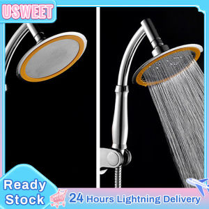 Handhold Pressure Boost Shower Nozzle 6 Inch Shower Head Sprinkler Bathroom Accessories 360° Swivel Universal