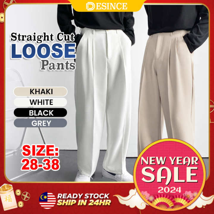 🇲🇾 DESINCE Men Formal Pants Office Long Pants Straight Cut Man Pants