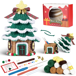 SG READY STOCK Crochet Kit Christmas Tree Handmade DIY Kits Christmas Gifts  Knitting Cotton Yarns