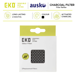 EKO BIN Filter | Charcoal Filter | EK8147 - 8cm x 8cm | Activated Charcoal Odour Filter