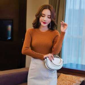 Mangset Inara Rib Korea | Manset Wanita Lengan Panjang Motif Kancing | Baju Atasan Wanita Bahan Rib Knite