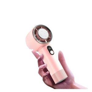 Handheld electric fan high speed cooling portable turbine large capacity battery long lifedigital display usb rechargeable