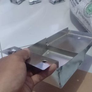 Pangkon aki tempat aki breket aki warna crom GL CB100 CB125 TIGER