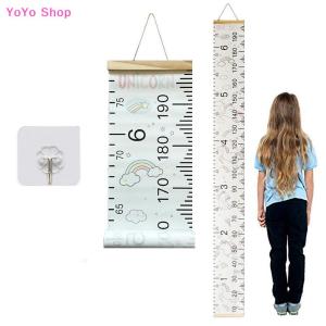 💕 YoYo Shop 💕 Wooden Wall Hanging Wall Sticker For Kids Room Decoration Height Measure Ruler Wallpaper Baby Growth Chart Decor On The Wall