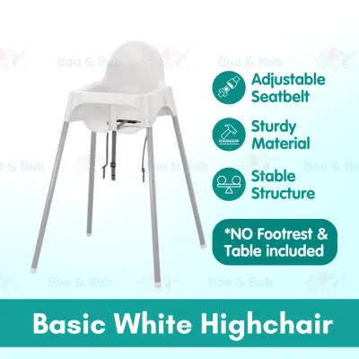 Boo&Bub 2 in 1 Baby Chair Height Adjustable Infant Baby High Chair With Safety Belt Cushion Baby Chair Dining Kerusi