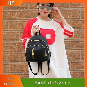 HB Nylon Waterproof Large Capacity Versatile Simple Fashion Casual Girls Backpack Women Small School Bag Adjustable Strap
