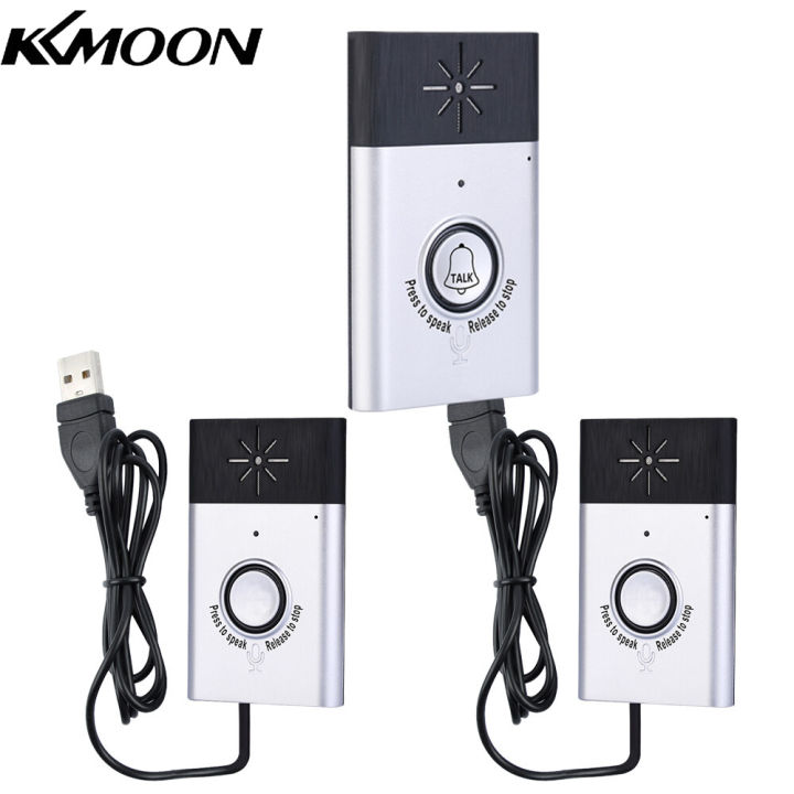 KKmoon Wireless Voice Intercom Doorbell 2-way Talk Monitor with