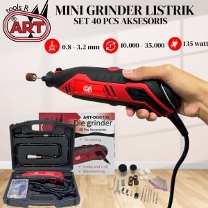 Bor Mini Alat Ukir Gravir Mesin Mini Drill Grinder Gerenda Listrik 135 watt Penghalus Polis Lembut - Alat Gerinda Tuner Grinding Multifungsi