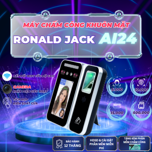 [AI24] Máy chấm công khuôn mặt & vân tay công nghệ mới nhận diện siêu nhanh (Bảo hành 1 năm chính hãng)