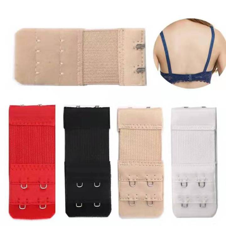 AOKWAWALIY 4pcs Bra Extension Buckle Bustiers Extender 7 Hook