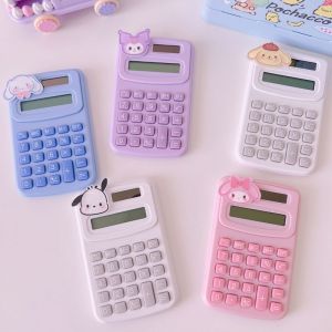Cartoon Cute Calculator Sanrio My Melody Kuromi Cinnamoroll Fashion Mini Portable Small Calculator Portable Pupil Computer for Student Office