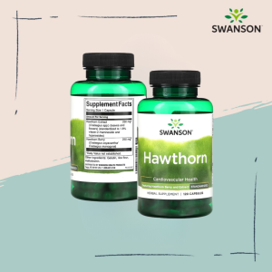 SwansonPH | Swanson Hawthorn Standardized 120 Capsules Cardiovascular Health Featuring Hawthorn Berry and Extract Herbal Supplement