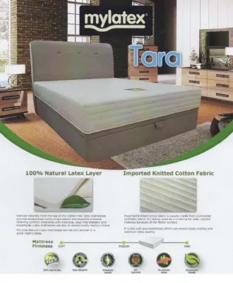 [ FREE 1 X RM99 T-SHIRT ] MyLatex Tara Mattress (Thickness 8) (FULL LATEX) ( Single Twin Queen King )